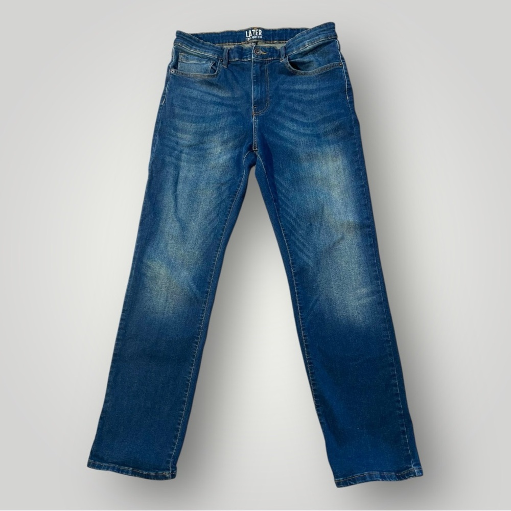Lazer Straight Fit Blue Jeans 34”x32”